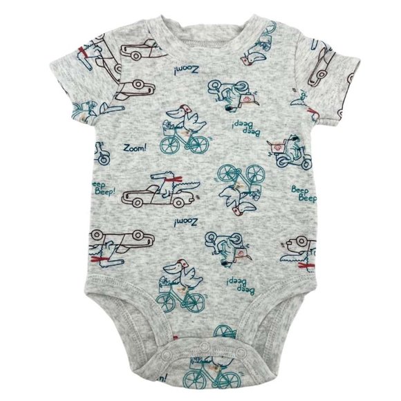 Carter's | Boy's Summer Clothing Set | 4 Pieces | Pink & Brown | Various Sizes - Picture 4 of 6